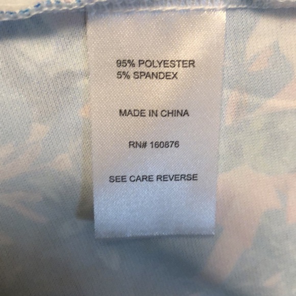 Blue Floral Sleeveless Shift Dress - Picture 4 of 7